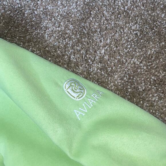 Ep Pro Women’s Golf Jacket lime green faux suede full zip collared SZ L - Picture 9 of 11